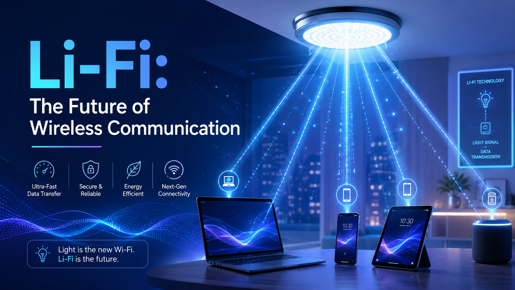 Li-Fi: The Future of Wireless Communication