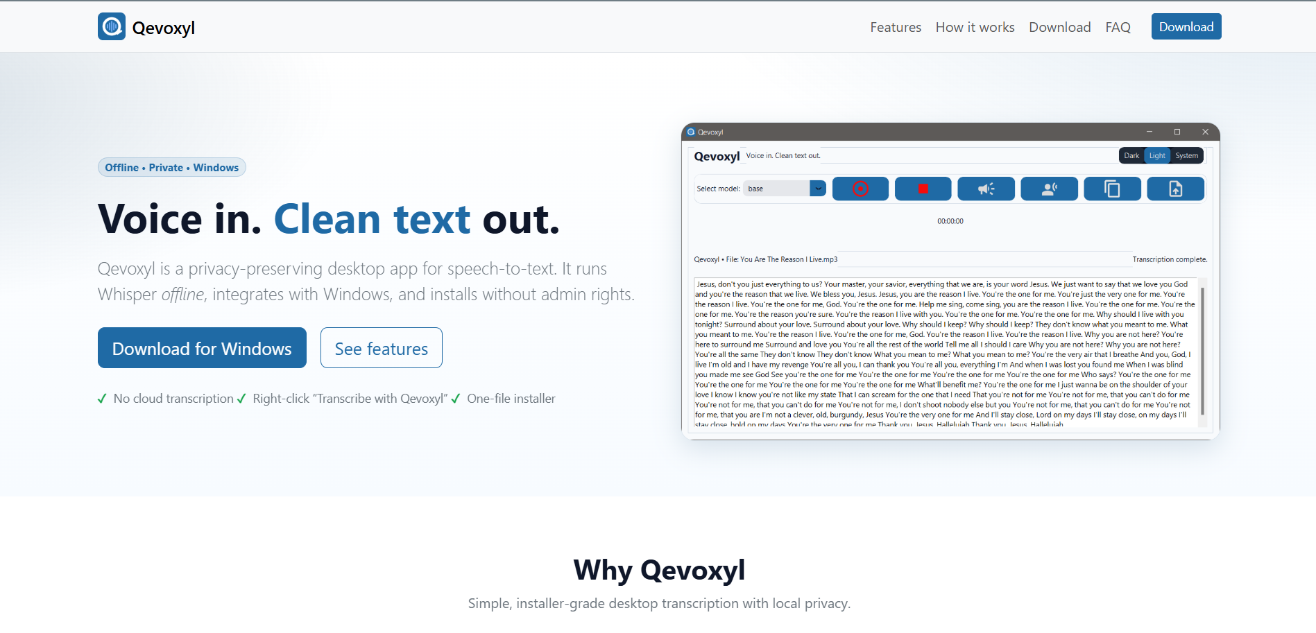 Qevoxyl vs. the Cloud: Why Your Next Speech-to-Text App Should Be Built for Privacy